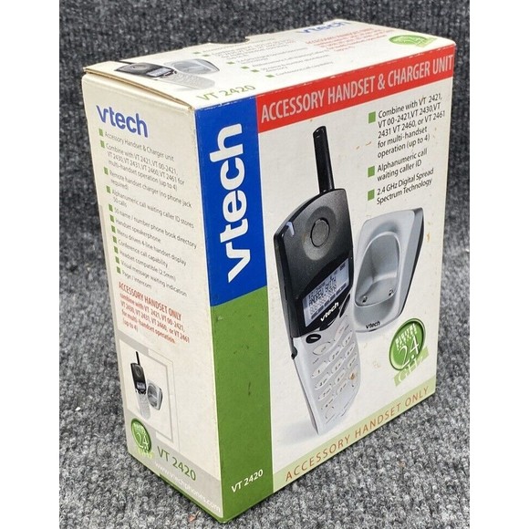 VTech VT 2420 2.4 GHz Single Line Expansion Handset VT2421 VT2430 VT2460 VT2461 - Picture 4 of 7